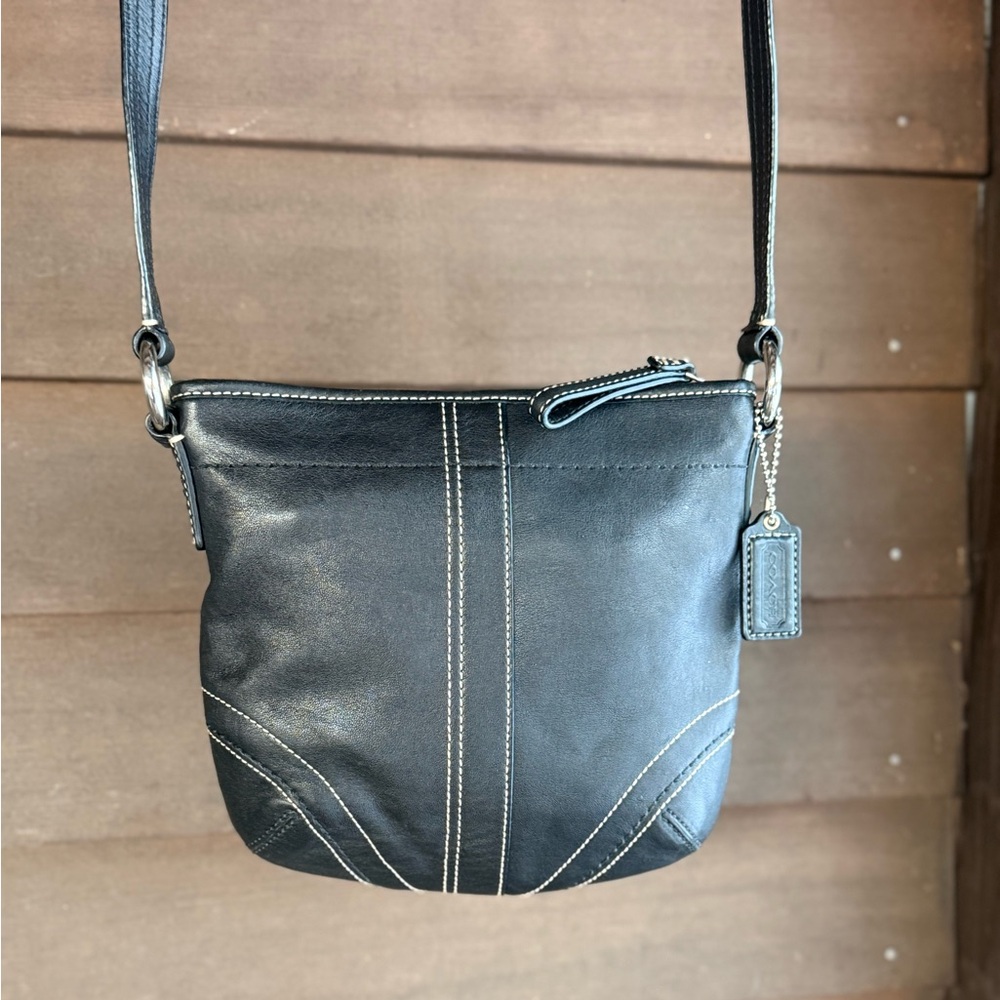 Coach Y2K Small Leather Hobo Crossbody Bag